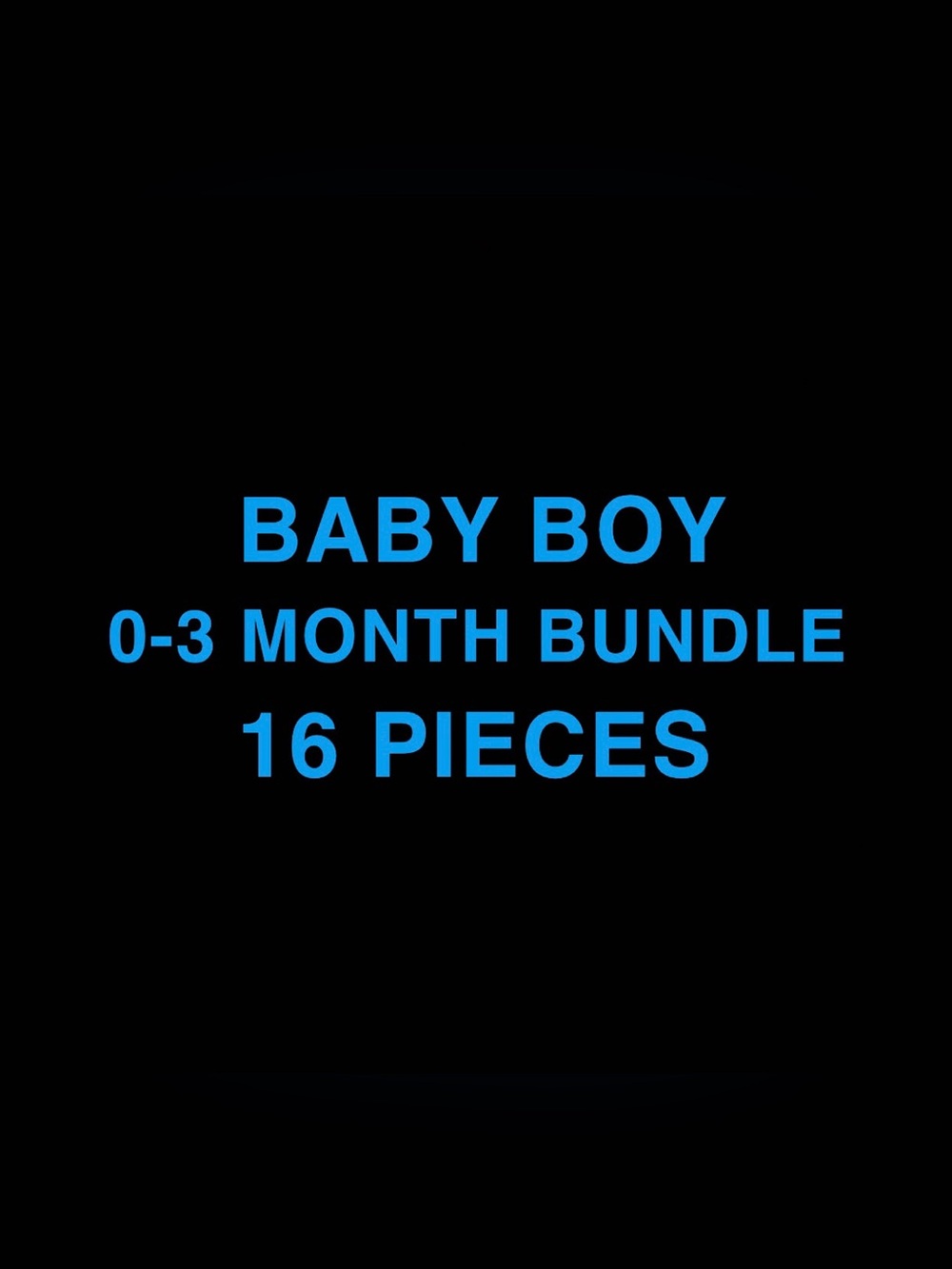 Baby Boy 0-3 Month Bundle - 16 pieces